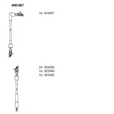 BREMI 600/367 Ignition Cable Kit